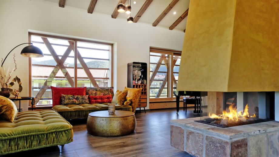 Wohnzimmeransicht einer Villa in Reit im Winkel