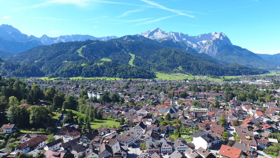 Drohnenfotografie der Zugspitze
