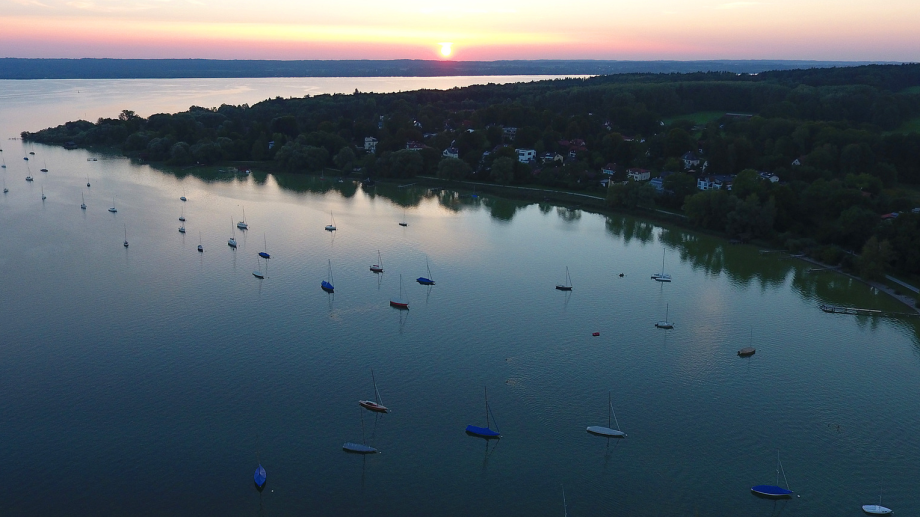 Drohnenfotografie über den Ammersee