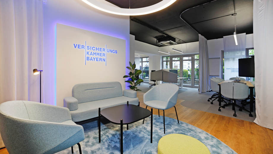 Aufnahme einer Versicherungsagentur und der Räumlichkeiten